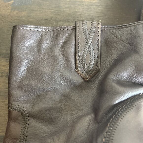 Frye Women Size 8B Boots Cowboy Western Pull On Shoes Heel Black Leather Jackie - Picture 3 of 16